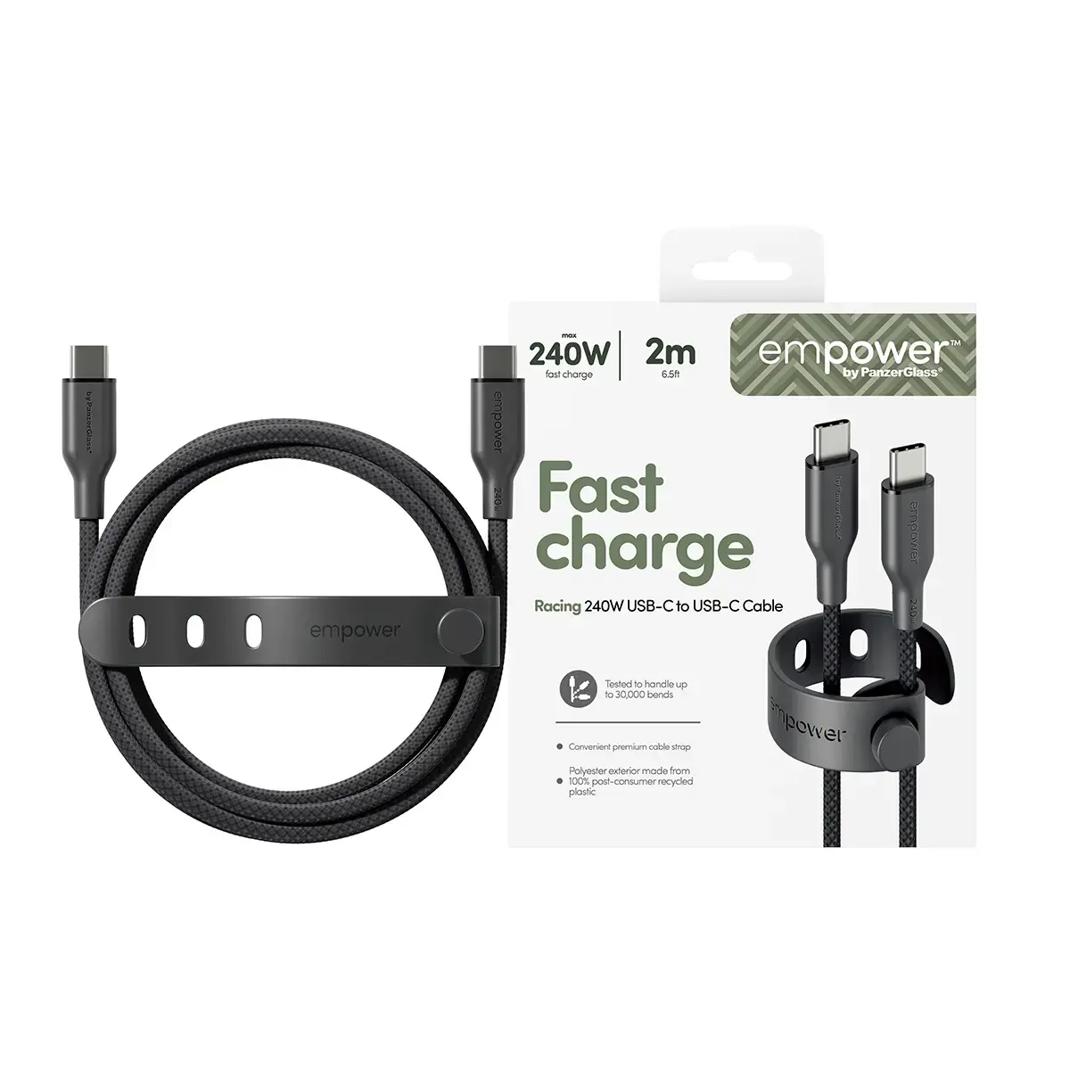 USB-C Кабель PanzerGlass empower by Racing 240W Photo 2