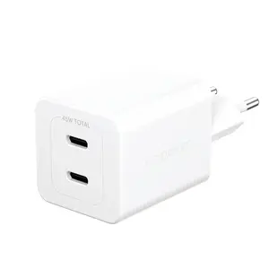 PanzerGlass empower by ® Turbo 45W Charger incl. 2 x USB-C EU Plug Silver White