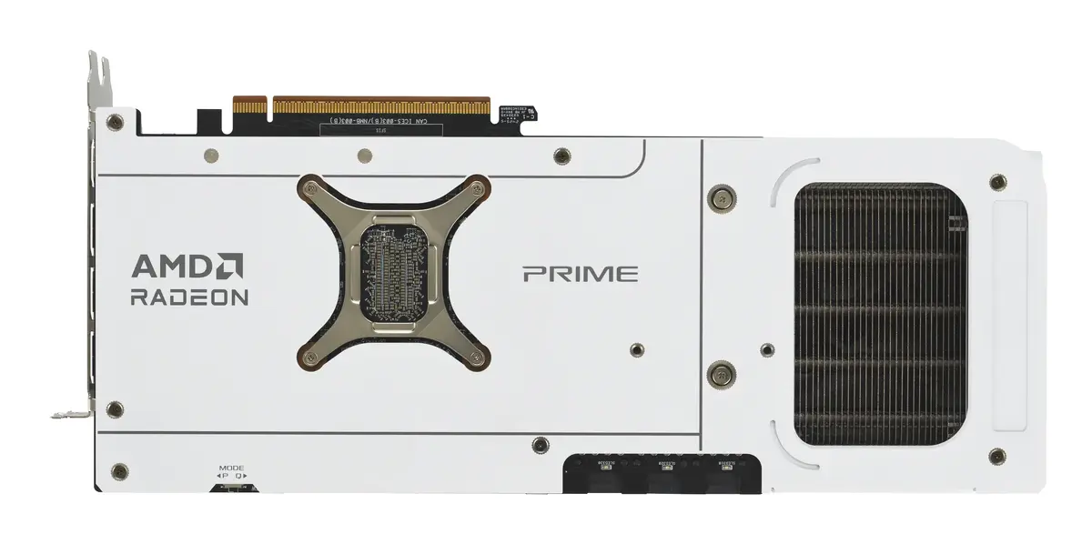 Видеокарта ASUS Prime RX9070XT-O16G-WHITE Photo 9