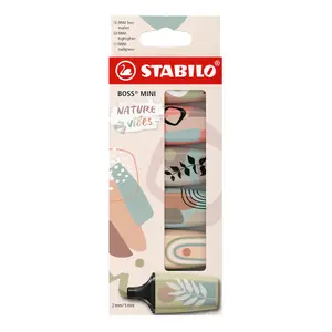 Маркер STABILO BOSS MINI 6 шт. с скошенным концом Многоцветный