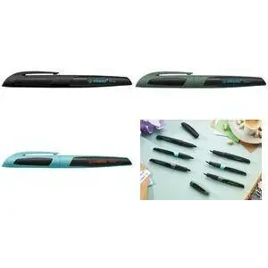 Ballpoint pen Stabilo Flow 1 pc — blue ink, light blue barrel