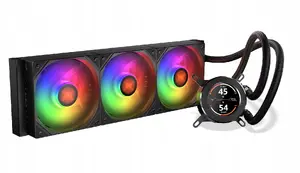 Cooling Fan KRUX HydroGlance 360 ARGB LCD — 360mm liquid cooler fans with ARGB and LCD display