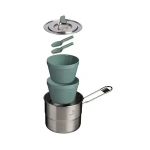 Portable Cookset STANLEY Wildfare Go Two Bowl (model 10-09997-020) lightweight camping cookware