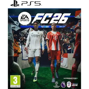 Videospēle EA FC 26 priekš PlayStation 5 — futbola simulators, vienspēlētāja un vairāku spēlētāju režīmi