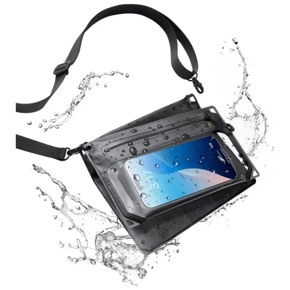Spigen A640 Universal Crossbag Black — Waterproof Case Photo 3