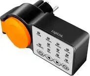 Outdoor Timer LOGILINK ET0015 IP44, max 3600W, weather‑resistant socket timer