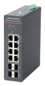 Pārvaldāms slēdzis Hikvision DS-3T1512HP-SI-8P4FKIT 8 porti PoE Gigabit Ethernet