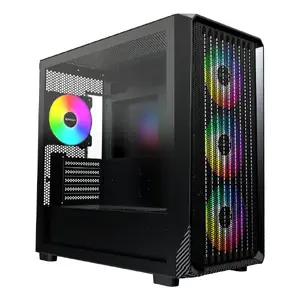 Montech X5M (B) Micro Tower PC case — Micro‑ATX/Mini‑ITX, 3x120mm front, 1x120mm rear, supports ATX PSU, 2x3.5" + 4x2.5", Black