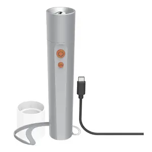 Налобный фонарь Hama FL350-C серебристый LED 3W USB зарядка