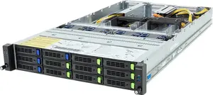 2U statīva serveris GIGABYTE R283-ZF0-AAL1 rev 3.x LGA 6096 AMD EPYC 9004 procesoriem ar DDR5-SDRAM atbalstu