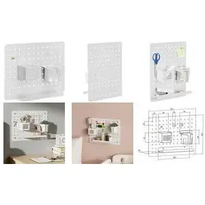Wall-mount cable and accessory organizer LOGILINK PB0105 for structured cabling and small devices