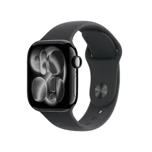 Apple Watch Series 11 GPS 42mm Корпус из черного алюминия с черным спортивным ремешком S/M