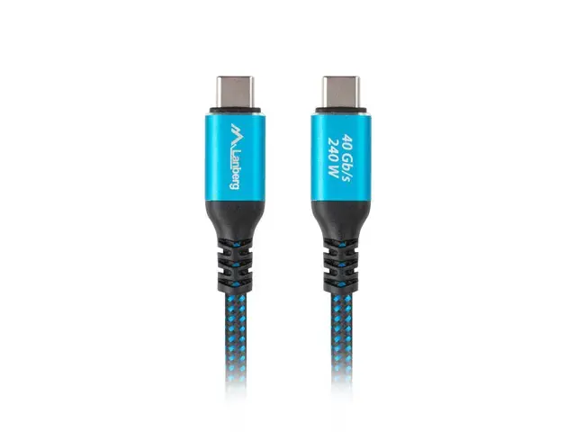 Кабель LANBERG USB-C CA-CMCM-44CU-0005-BK 0.5 м Photo 2