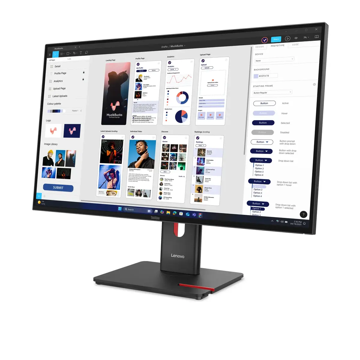Монитор Lenovo ThinkVision T32UD-40 Photo 2