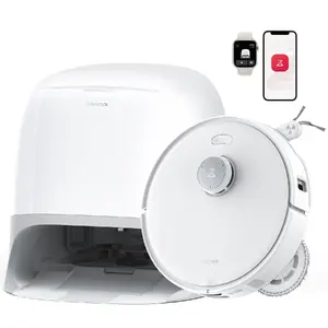 Roborock Qrevo Curv Bagless Black White Round Roller Brush LiDAR