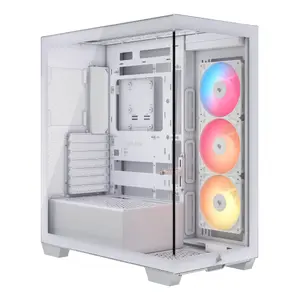 PC Case CORSAIR 3500X RS‑R ARGB Midi Tower White — tempered glass, supports ATX/EATX/Micro‑ITX, 3x120mm fans