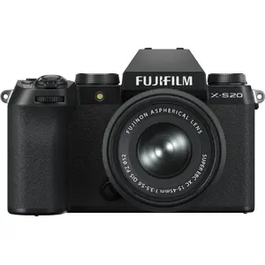 Bezspoguļa kamera Fujifilm X-S20 ar komplekta objektīvu XC 15–45mm