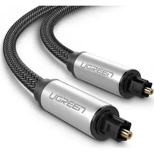 Optical Toslink cable UGREEN UGR510 1.5 m, silver — digital audio S/PDIF