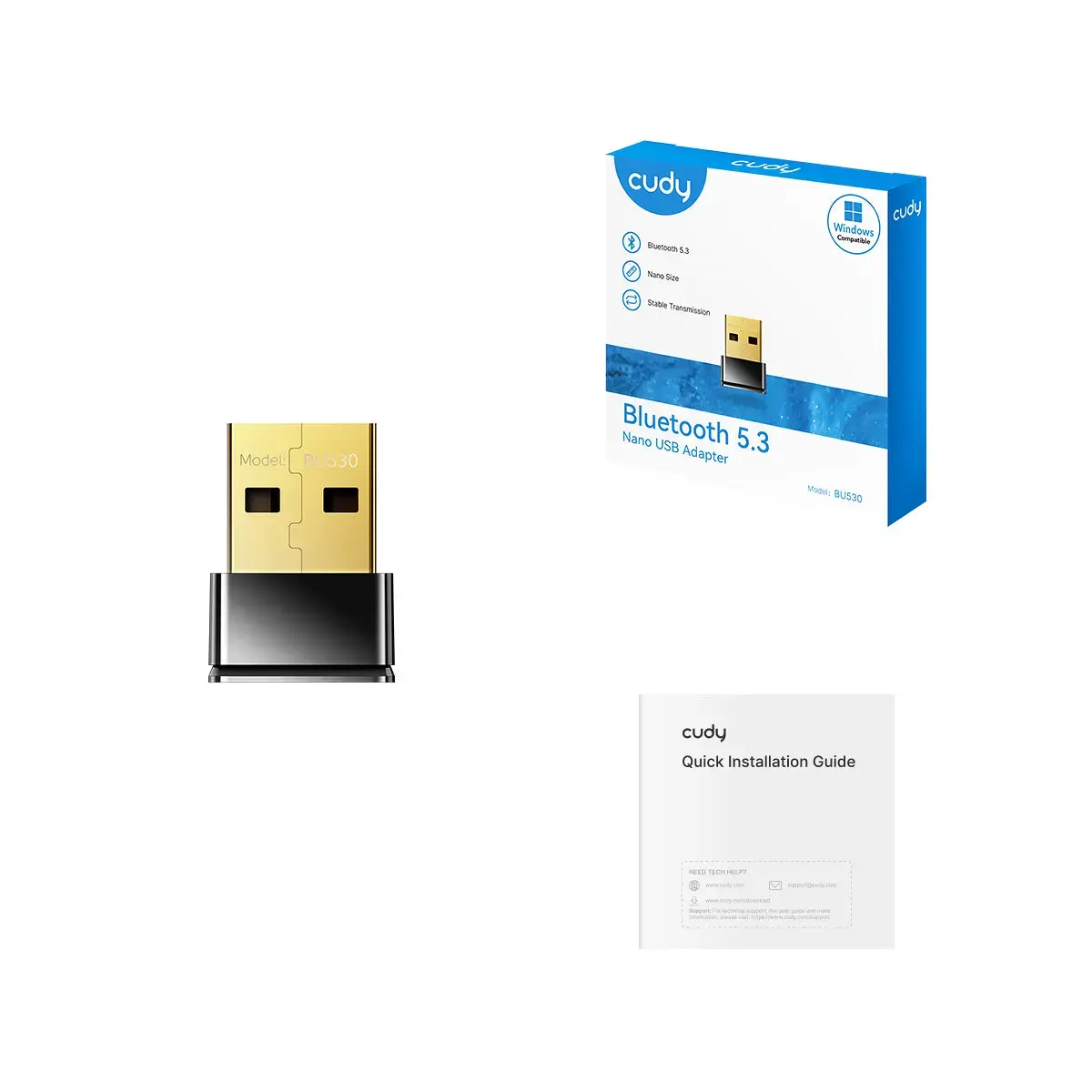 Bluetooth-адаптер Cudy BU530 USB Type-A Photo 2