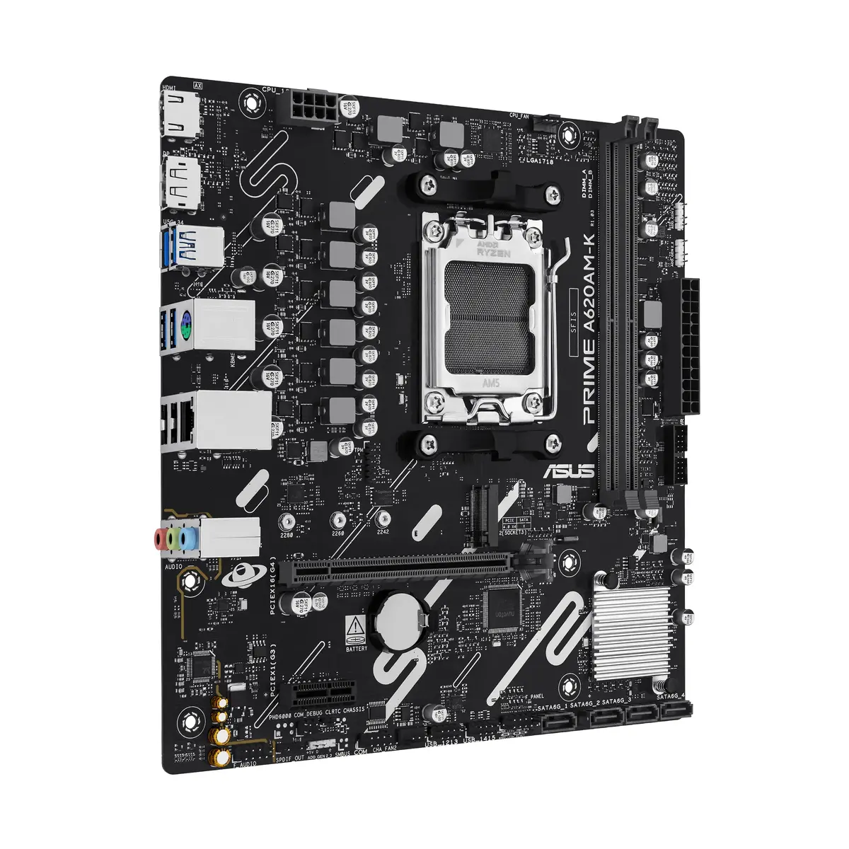 ASUS PRIME A620AM-K Socket AM5 microATX mātesplate Photo 2