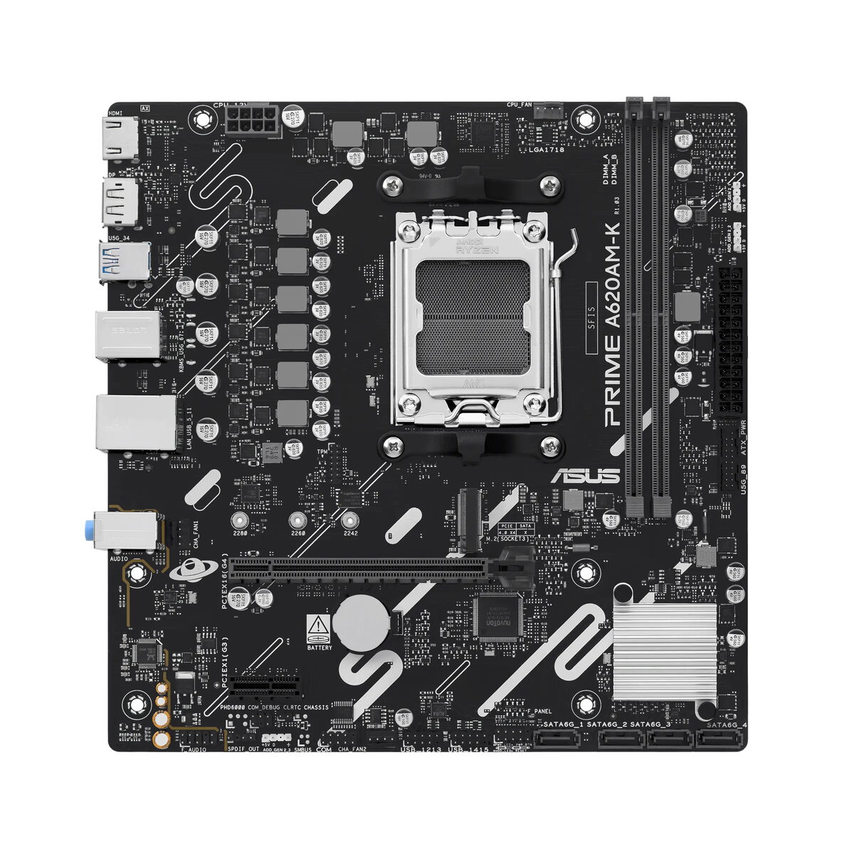 Micro ATX Mātesplate Asus PRIME A620AM-K