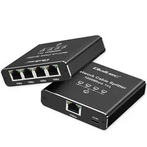 Ethernet mini switch QOLTEC 52293 1x4 RJ45, 1-in 4-out unmanaged network splitter