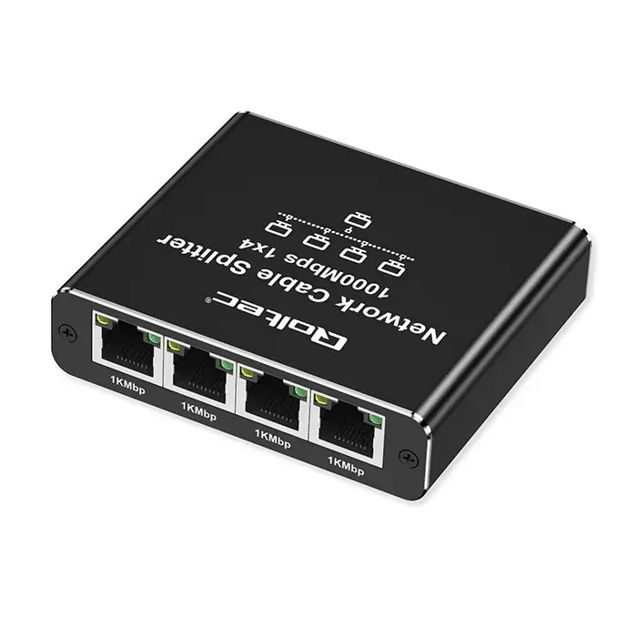 Ethernet mini switch QOLTEC 52293 1x4 RJ45 Photo 3