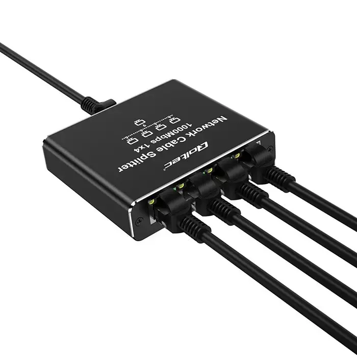 Ethernet mini switch QOLTEC 52293 1x4 RJ45 Photo 6
