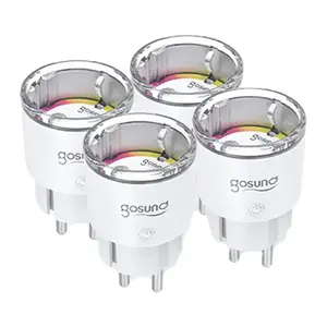 Viedā kontaktligzda Gosund EP2-Z 10A — komplekts ar četriem ZigBee izpildītājiem