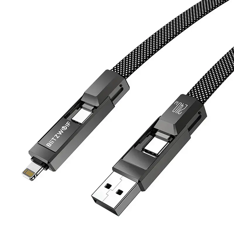 BlitzWolf BW-HDC7 кабель 4-в-1 USB-C Lightning Photo 3