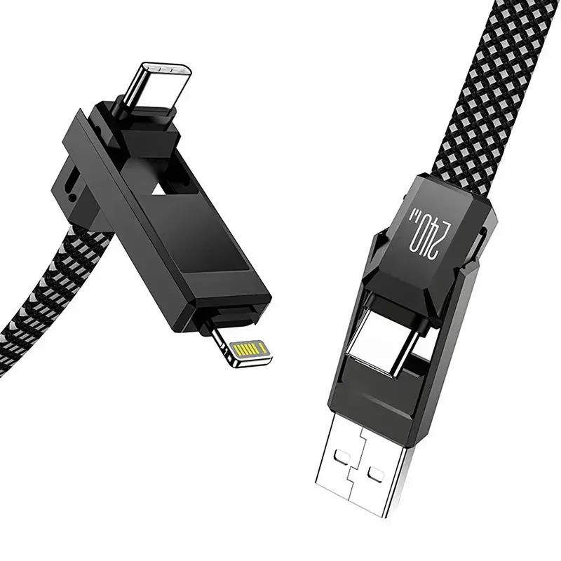 BlitzWolf BW-HDC7 кабель 4-в-1 USB-C Lightning Photo 4