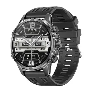 Смарт‑часы BlitzWolf BW-AT6 plus — чёрные, датчик пульса, фитнес‑трекер