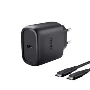 Зарядное устройство TRUST Maxo 45W USB-C с 2 м кабелем USB-C, чёрное
