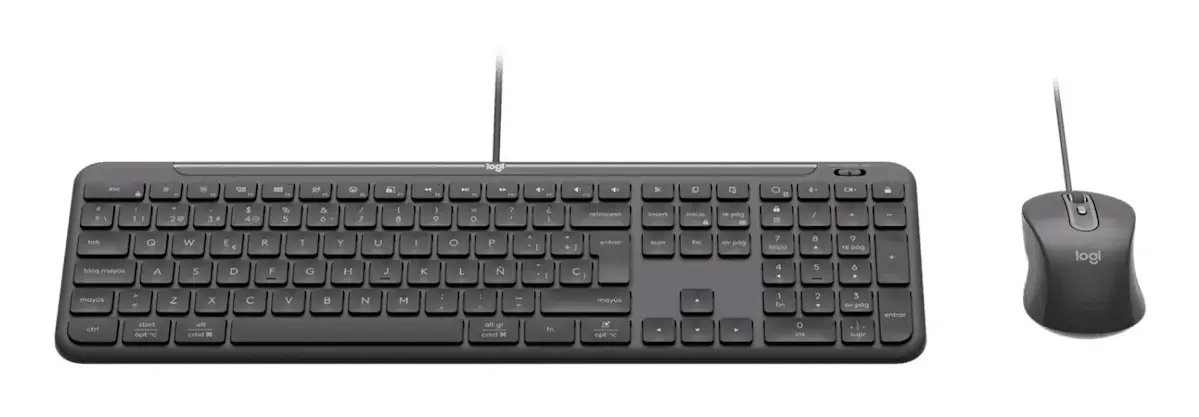 Logitech 920-013349 wired full-size keyboard with mouse Photo 2