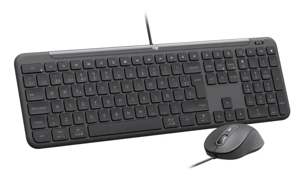 Logitech 920-013349 wired full-size keyboard with mouse Photo 3