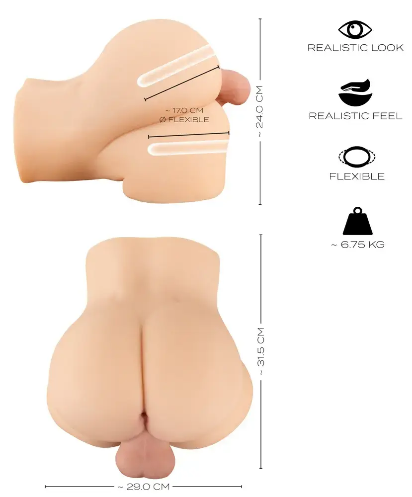 Мастурбатор Realistixxx Deluxe Double Tors 50055580000 Photo 12
