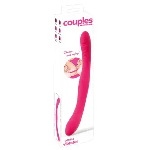 Double vibrator Couples Choice CC Double vibrator 54056100000 — silicone, 31.2 cm total, dual motors, 9 modes, USB‑rechargeable
