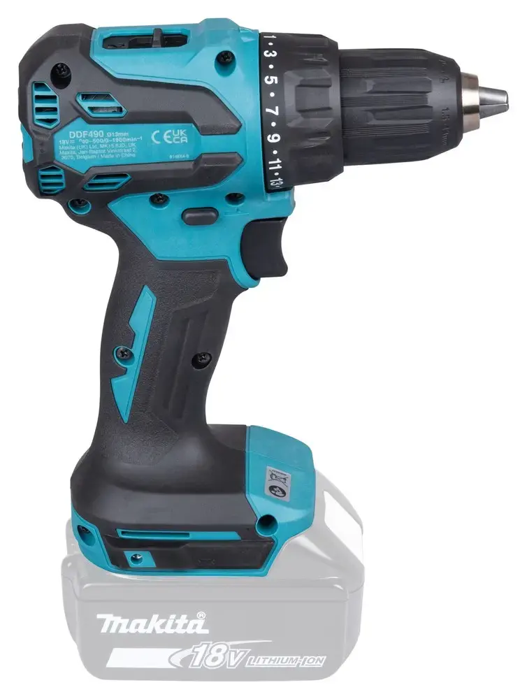Аккум. дрель-шуруповерт Makita DDF490Z 18V 50Nm Photo 6