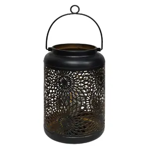 Lantern ArtFlow 9142257 — LED battery lantern, 15×15×22 cm, black