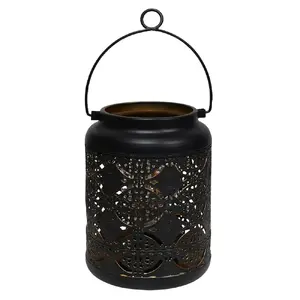 Garden lantern ArtFlow 9142271 LED battery-powered, 15×15×21 cm, black
