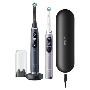 Rotating-oscillating toothbrush Oral-B iO 80363731 Black Silver Adult Gum care Sensitive Whitening
