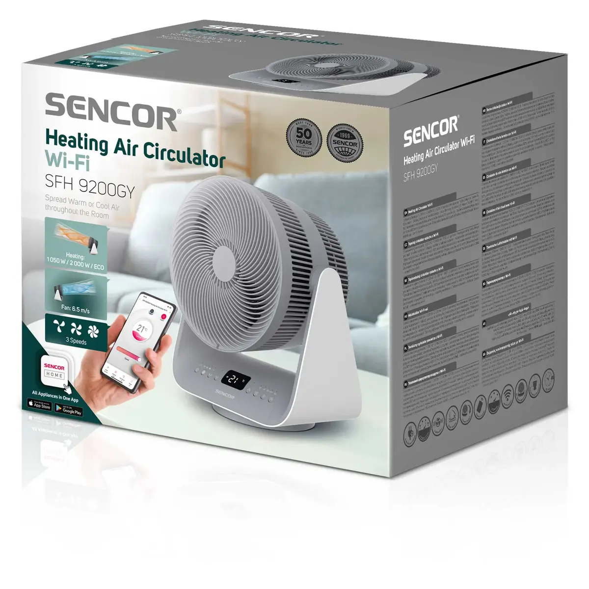 Ventilatora sildītājs SENCOR SFH9200GY WiFi Photo 3