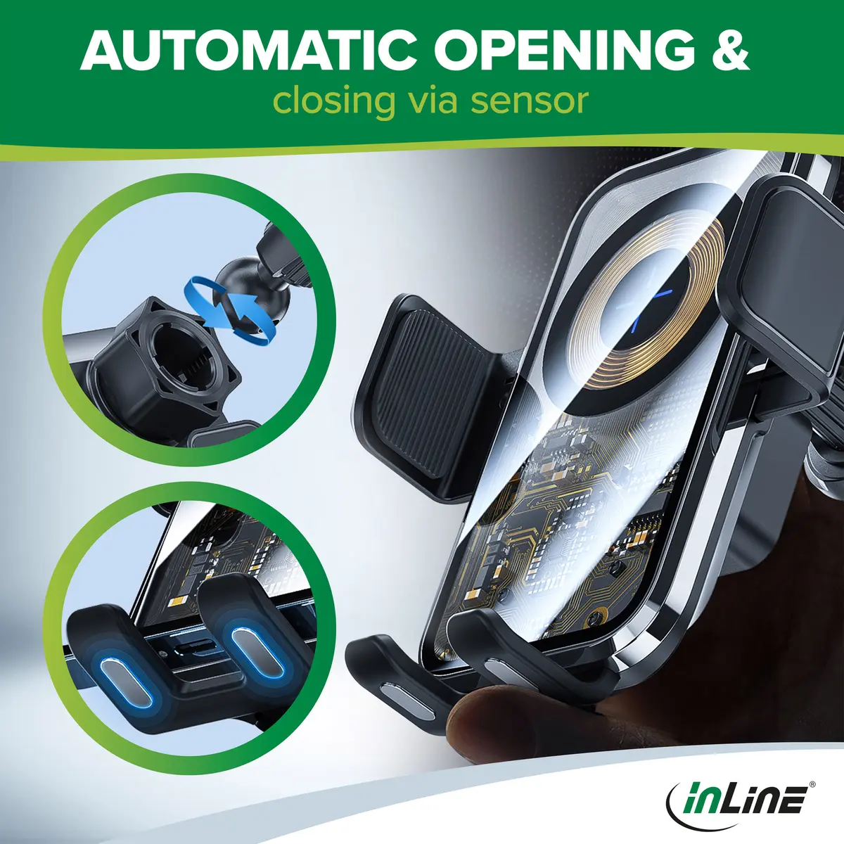 InLine 23156Q Car Holder for Smartphone Photo 8