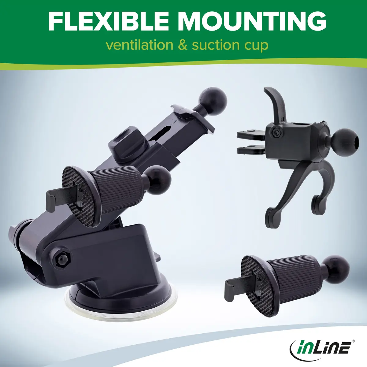 InLine 23156Q Car Holder for Smartphone Photo 9
