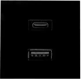 USB lādētājs Shelly Shelly_USB_Charger_s — kompakts USB barošanas adapters, melns