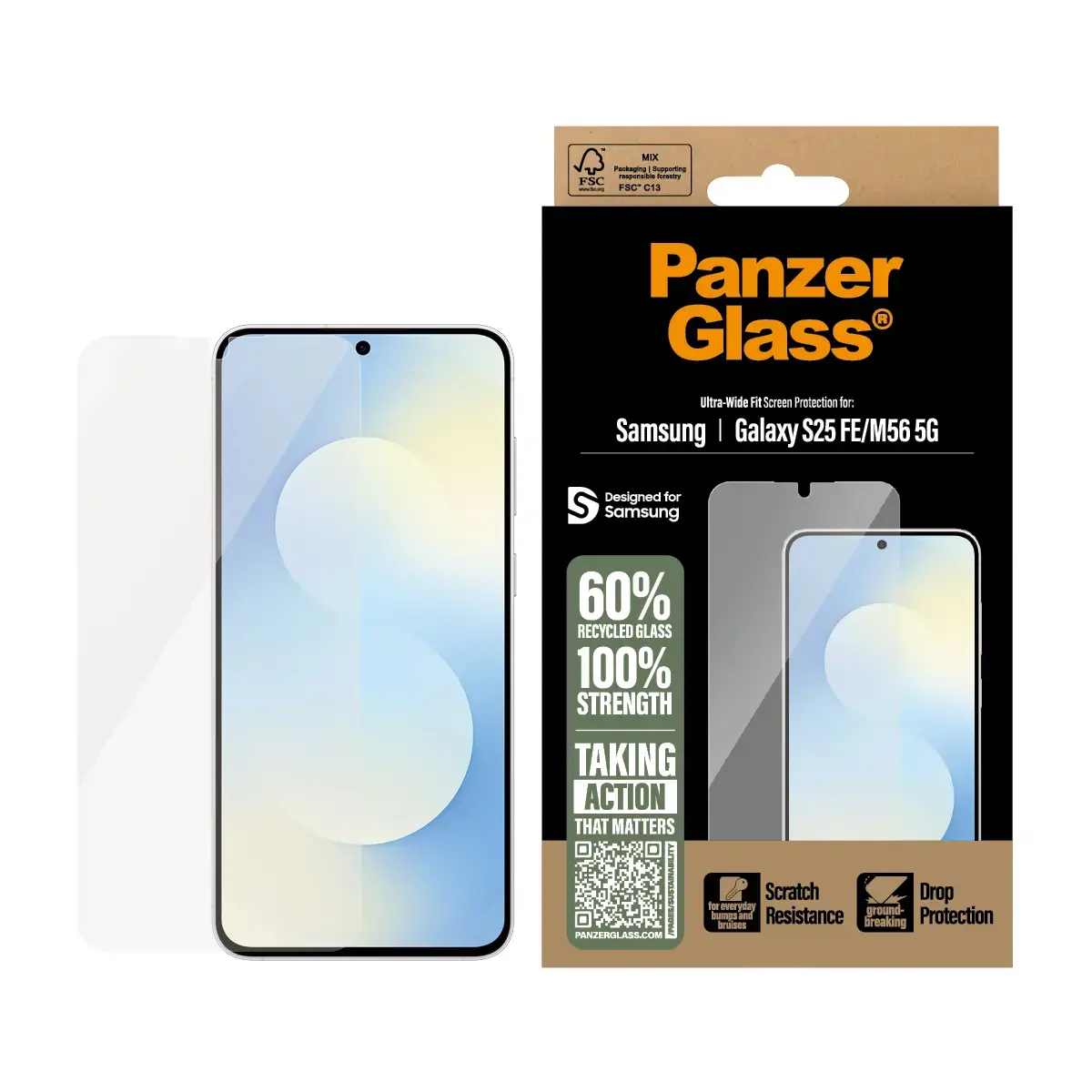Ekrāna aizsargs PanzerGlass Samsung Galaxy S25 FE 5G M56 5G Photo 2