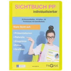 Project folder Pagna 21013-17 Polypropylene A4 Lime