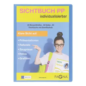 Project folder Pagna 21013-13 Light Blue A4 Polypropylene