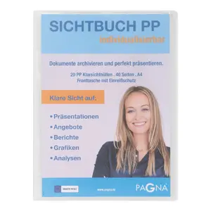 Project folder Pagna 21011-19 Polypropylene Transparent A4