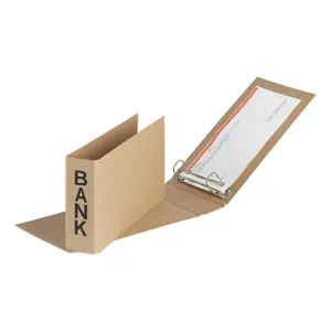 Pagna Ring Binder A6 Brown 40801-11 D-ring Paper 260x140mm